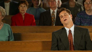 Dez mandamentos para se ouvir um sermão Asleep32